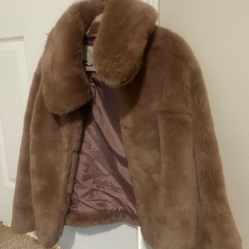 a new day Teddy Jacket in Rich Brown
